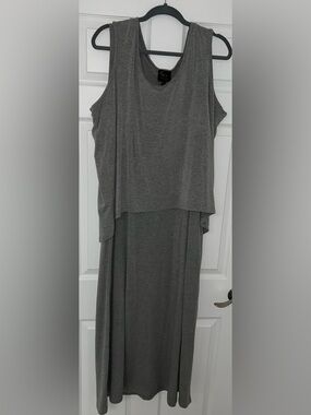 Serena Williams Gray Layered Maxi Dress - NWT